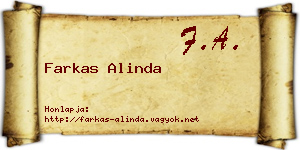 Farkas Alinda névjegykártya
